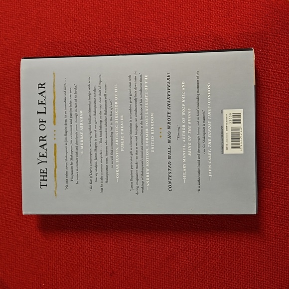 The Year of Lear by James Shapiro Shakespeare in 1606 book 2015 HC - Picture 3 of 8